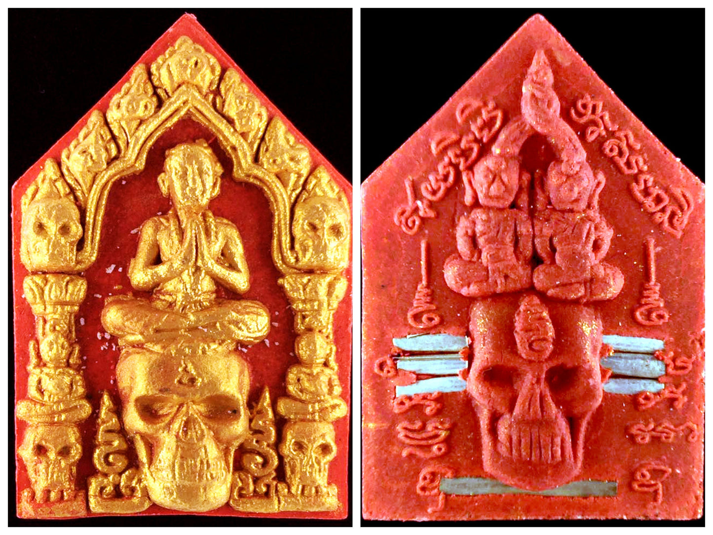 Charm Amulet Magic Pendent Khun Phaen Phong Prai, Por Ngang Phut, golden face Powerful Talisman for fast luck love and Attraction LuckyStore1987