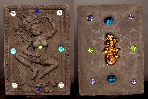 Charm amulet (Mae yua mueang) Lucky Pendant Thai Amullet For Attract Love Luck Sex and Wealth Richness Maha Sanae powder Amulet By  Kruba Kham Peng