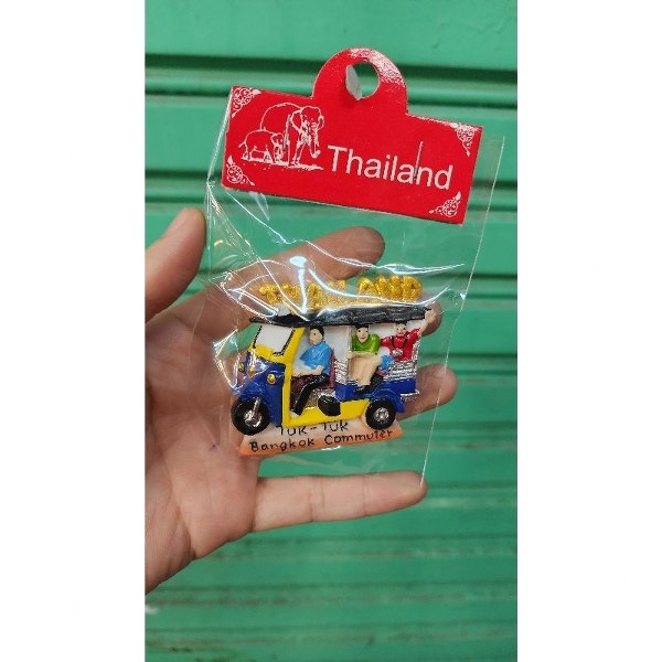 Fridge magnets, Thai products, unique souvenirs, suitable as gifts Thai souvenirs refrigerator magnets Tuktuk Thailand,