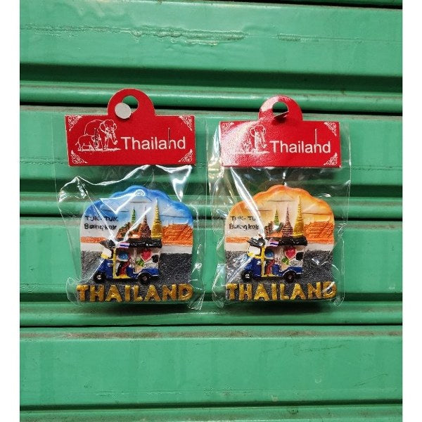 Fridge magnets, Thai products, unique souvenirs, suitable as gifts Thai souvenirs refrigerator magnets Tuktuk Thailand,