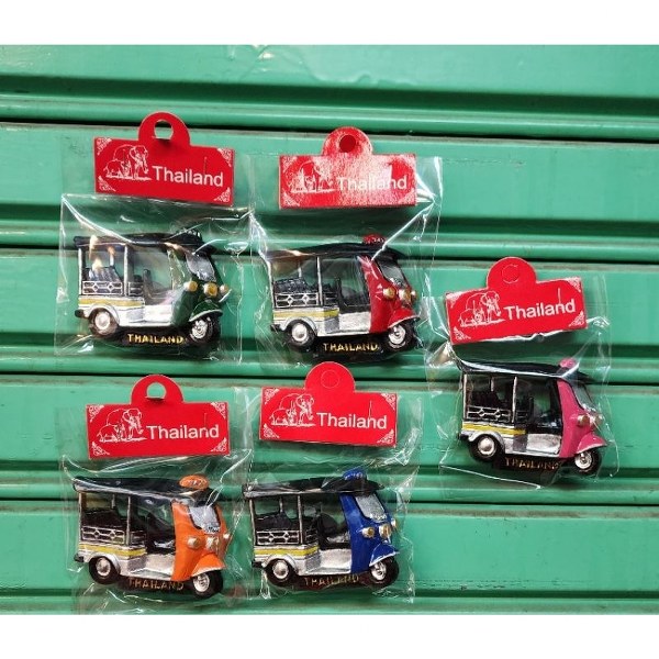 Fridge magnets, Thai products, unique souvenirs, suitable as gifts Thai souvenirs refrigerator magnets Tuktuk Thailand,