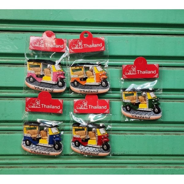 Fridge magnets, Thai products, unique souvenirs, suitable as gifts Thai souvenirs refrigerator magnets Tuktuk Thailand,