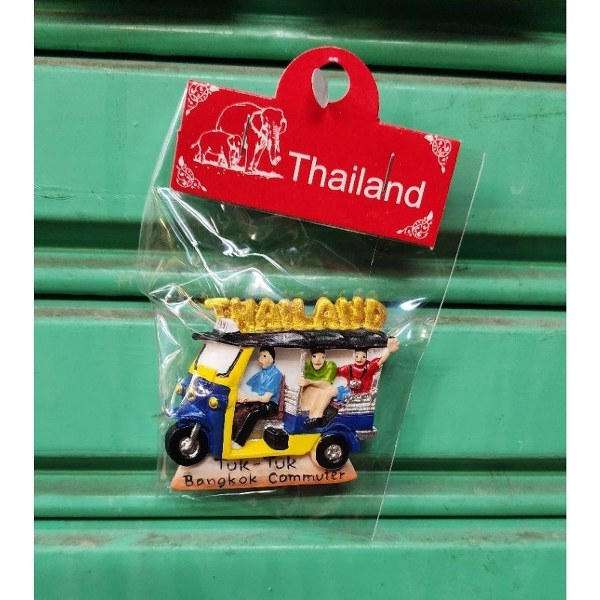 Fridge magnets, Thai products, unique souvenirs, suitable as gifts Thai souvenirs refrigerator magnets Tuktuk Thailand,