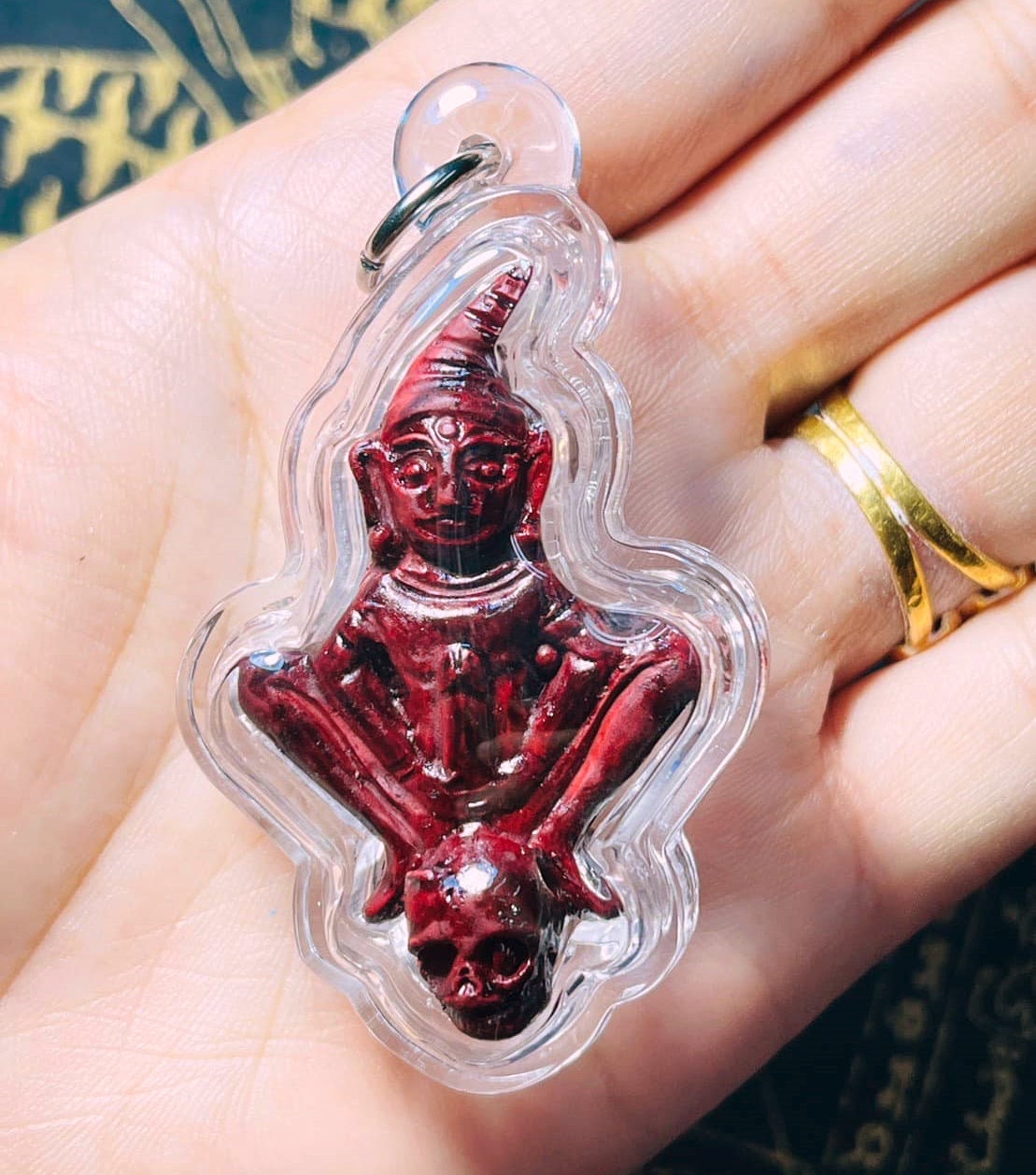 Gambling Amulet Phra Ngang 4D Powerful Amulet Pendant. Fast luck with gambling or lottery ,Fast luck with love and relationships ,Fast luck with money and finances by LP.Poon Wat Parbaansung