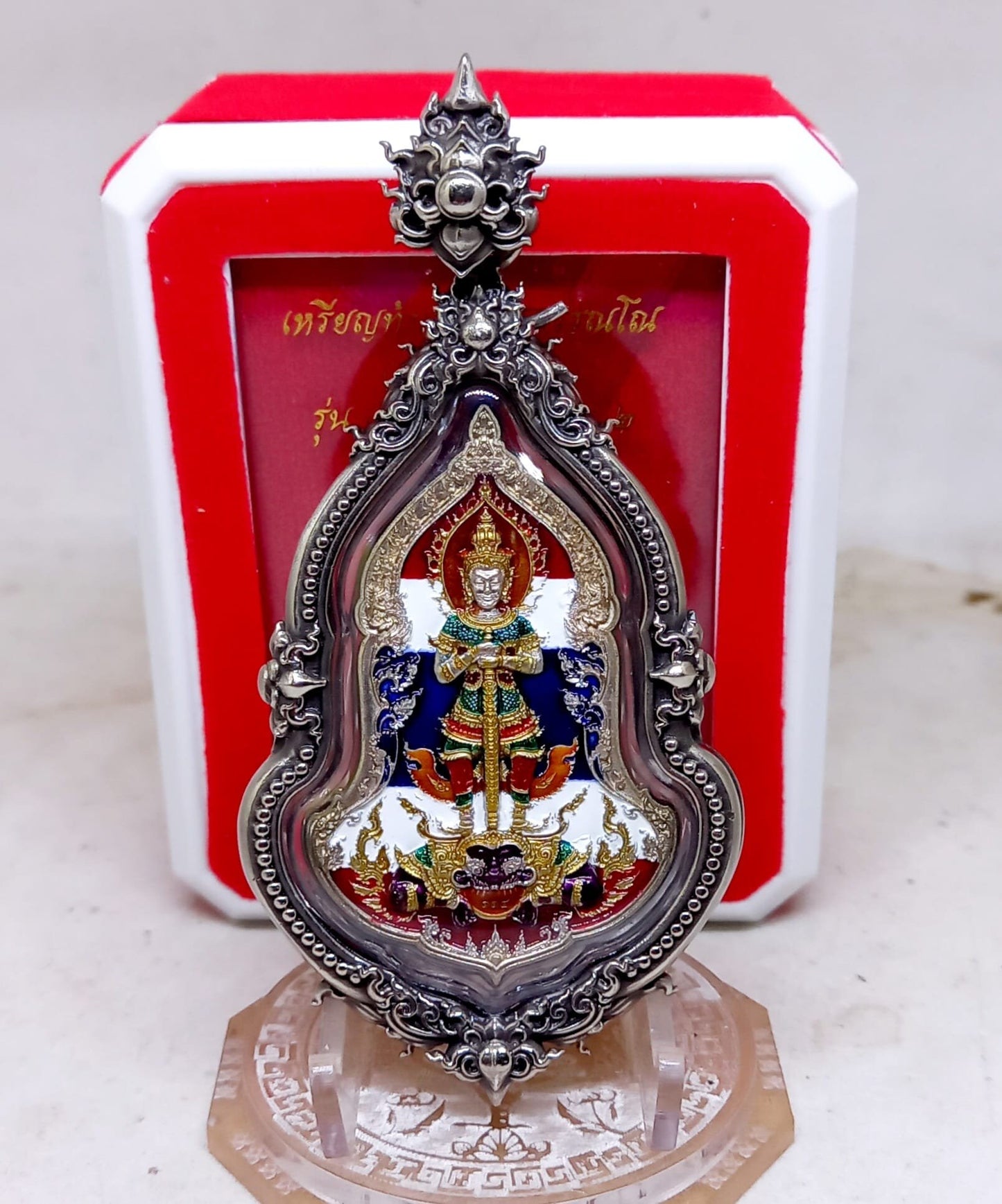 Thai Giant Amulet (God Of Wealth-Lucky Pendant) 塔威素旺(鬼王Thao Waes Suwan Thai Talisman With Waterproof Casing Amulet You will be protected from bombs, psychic attack, and black magick and acquire unexpected magickal strength and power.