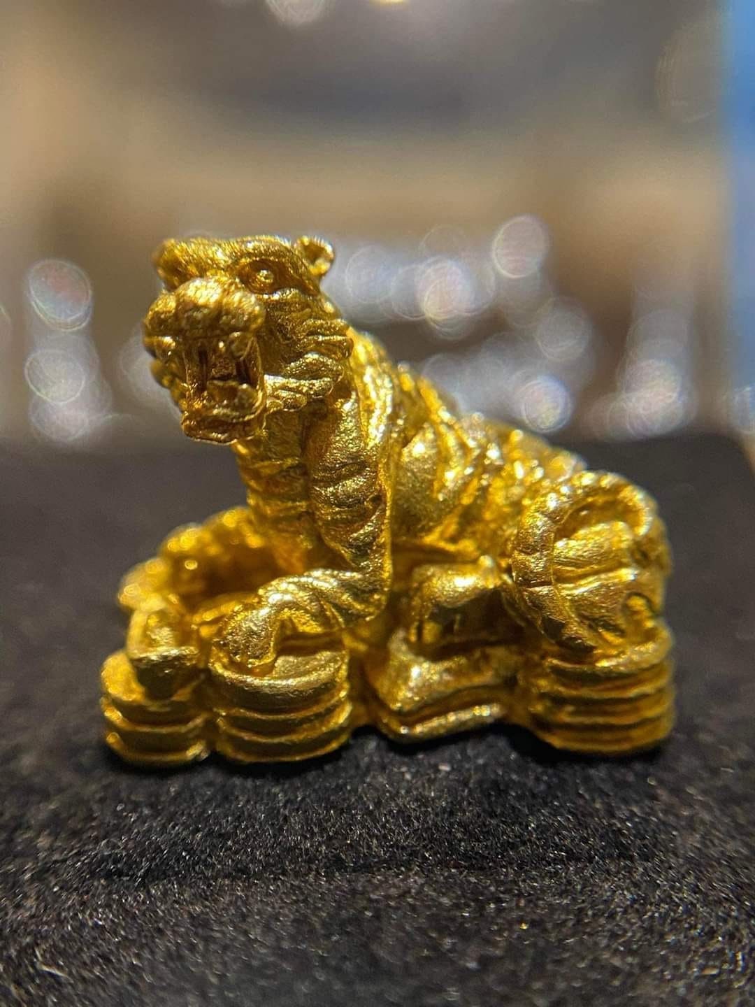 The best tiger amulet Phraya Suer Norn Kin Millions of Money, Kruba Khamfan Inthawanno, Wat Ko Chok, Chiang Mai