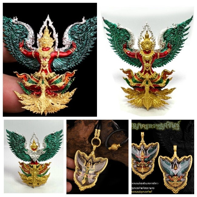 Garuda or Paya Krut Powerful Amulet Magic Pendant N.4 with waterproof casing amulet