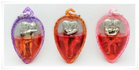 Lucky in Lover Magic Pendant Inn Koo Thai Amulet Charm talisman for Attraction Attract a lover Attract money Attract business Make your lover come to you Controlling and commanding build rapport quickly and easily By Luang phu Nen keaw