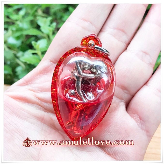 Lucky in Lover Magic Pendant Inn Koo Thai Amulet Charm talisman for Attraction Attract a lover Attract money Attract business Make your lover come to you Controlling and commanding build rapport quickly and easily By Luang phu Nen keaw