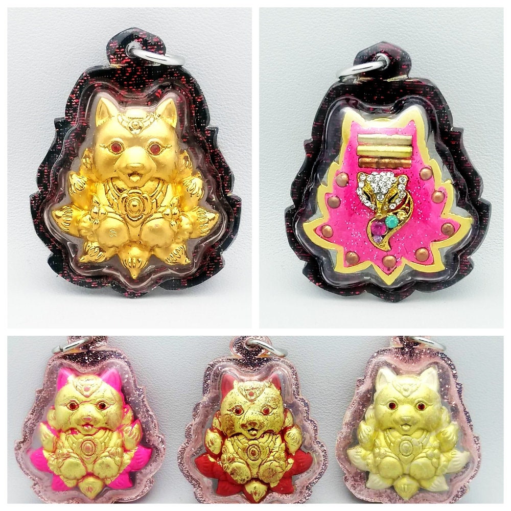 9 Tails Fox Powerful Amulet Pendant For Charming By Kruba Tao Thai Amulet Love Charm Talisman