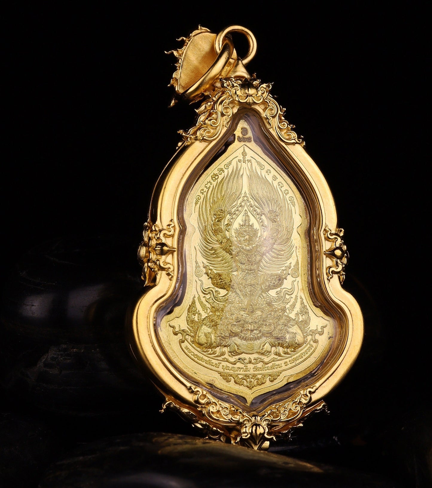 Thai Giant Amulet (God Of Wealth-Lucky Pendant) 塔威素旺(鬼王Thao Waes Suwan Thai Talisman With Waterproof Casing Amulet You will be protected from bombs, psychic attack, and black magick and acquire unexpected magickal strength and power.