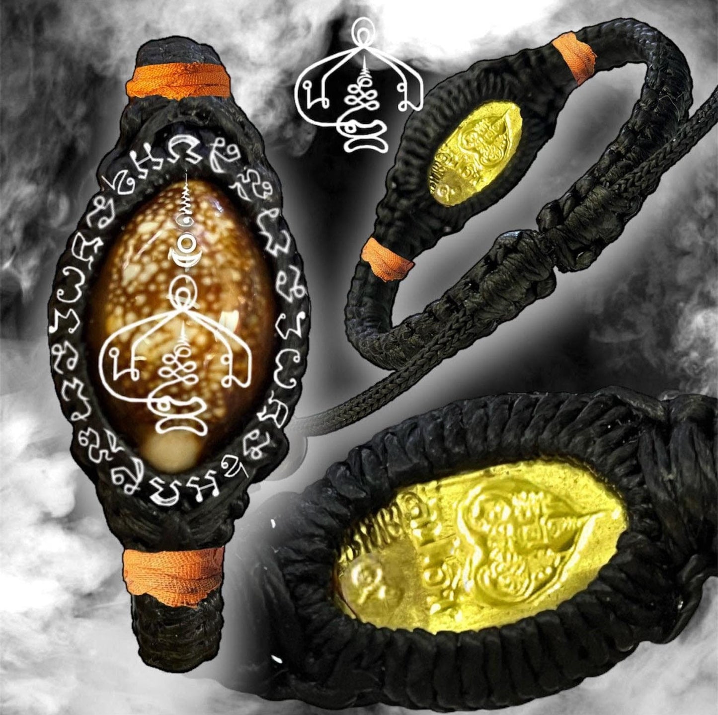 Bia Kae Bracelet, Powerful amulet Maha Yantra Nomo, Maha Chakkraphat 106, Luang Pu Im Panyawuttho